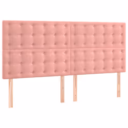 Testiere 4 pz Rosa 100x5x78/88 cm in Vellutocod mxl 121563 - Vista aggiuntiva 2