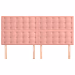 Testiere 4 pz Rosa 100x5x78/88 cm in Vellutocod mxl 121563 - Vista aggiuntiva 3