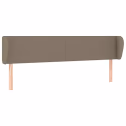vidaXL Testiera ad Orecchio Tortora 183x23x78/88 cm in Tessuto - Vista aggiuntiva 2