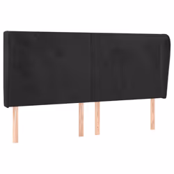 VidaXL 3116920, Nero, Poliestere, Legno, 1630 mm, 78 cm, 88 cm, 230 mm