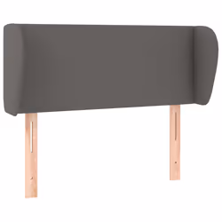 vidaXL Testiera ad Orecchio Grigia 93x23x78/88 cm in Similpelle - Vista aggiuntiva 2