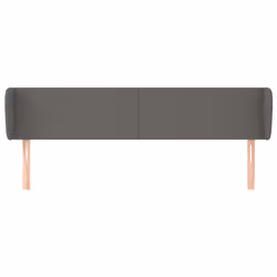 vidaXL Testiera ad Orecchio Grigio 203x23x78/88 cm in Similpelle - Vista aggiuntiva 3