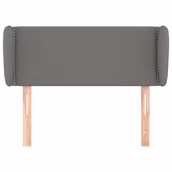 vidaXL Testiera ad Orecchio Grigio Scuro 83x23x78/88 cm in Tessuto - Vista aggiuntiva 3