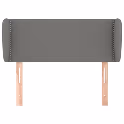 vidaXL Testiera ad Orecchio Grigio Scuro 103x23x78/88 cm in Tessuto - Vista aggiuntiva 3