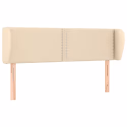vidaXL Testiera ad Orecchio Crema 147x23x78/88 cm in Tessuto - Vista aggiuntiva 2