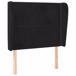 VidaXL 3117072, Nero, Poliestere, Legno, 2030 mm, 78 cm, 88 cm, 230 mm