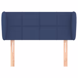 vidaXL Testiera ad Orecchio Blu 83 x 23 x 78/88cm in Tessuto - Vista aggiuntiva 3