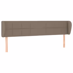vidaXL Testiera ad Orecchio Tortora 203x23x78/88 cm in Tessuto - Vista aggiuntiva 2