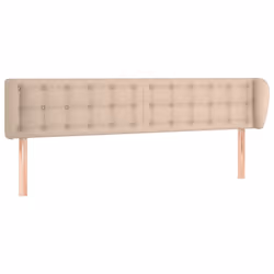 vidaXL Testiera ad Orecchio Cappuccino 163x23x78/88 cm in Similpelle - Vista aggiuntiva 2