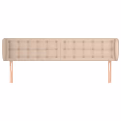 vidaXL Testiera ad Orecchio Cappuccino 163x23x78/88 cm in Similpelle - Vista aggiuntiva 3