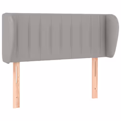 vidaXL Testiera ad Orecchio Grigio Chiaro 83x23x78/88 cm in Tessuto - Vista aggiuntiva 2