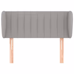 vidaXL Testiera ad Orecchio Grigio Chiaro 83x23x78/88 cm in Tessuto - Vista aggiuntiva 3