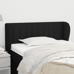 vidaXL Testiera ad Orecchio Nera 103x23x78/88 cm in Tessuto
