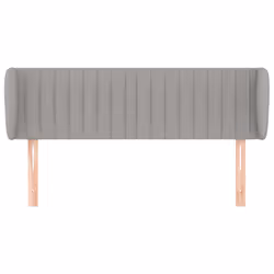 vidaXL Testiera ad Orecchio Grigio Chiaro 147x23x78/88 cm in Tessuto - Vista aggiuntiva 3