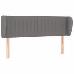 vidaXL Testiera ad Orecchio Grigio Scuro 147x23x78/88 cm in Tessuto - Vista aggiuntiva 2