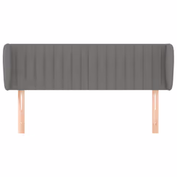 vidaXL Testiera ad Orecchio Grigio Scuro 147x23x78/88 cm in Tessuto - Vista aggiuntiva 3