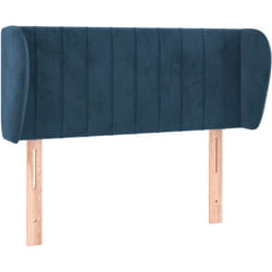 Testiera ad Orecchio Blu Scuro 83x23x78/88 cm in Velluto Vidaxl 533897