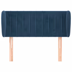 Testiera ad Orecchio Blu Scuro 103x23x78/88 cm in Vellutocod mxl 73669 - Vista aggiuntiva 3