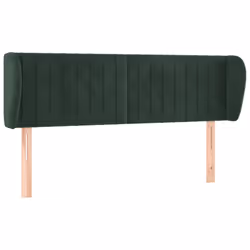 Testiera ad Orecchio Verde Scuro 147x23x78/88 cm in Velluto cod mxl 121577 - Vista aggiuntiva 2