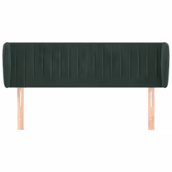 Testiera ad Orecchio Verde Scuro 147x23x78/88 cm in Velluto cod mxl 121577 - Vista aggiuntiva 3