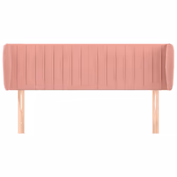 vidaXL Testiera ad Orecchio Rosa 147x23x78/88 cm in Velluto - Vista aggiuntiva 3