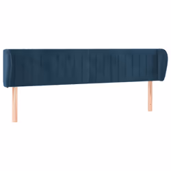 Testiera ad Orecchio Blu Scuro 163x23x78/88 cm in Vellutocod mxl 73663 - Vista aggiuntiva 2