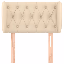 VidaXL 3117459 testiera e pedana Crema