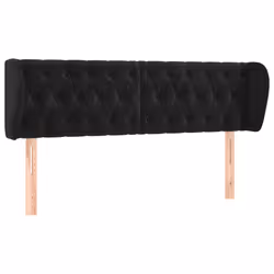 VidaXL 3117536, Nero, Poliestere, Legno, 1630 mm, 78 cm, 88 cm, 230 mm