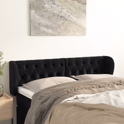 VidaXL 3117536 testiera e pedana Nero