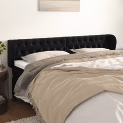 VidaXL 3117548 testiera e pedana Nero
