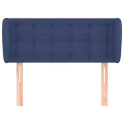 vidaXL Testiera ad Orecchio Blu 83 x 23 x 78/88cm in Tessuto - Vista aggiuntiva 3