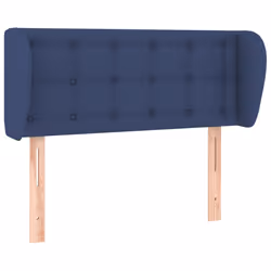 vidaXL Testiera ad Orecchio Blu 93x23x78/88 cm in Tessuto - Vista aggiuntiva 2
