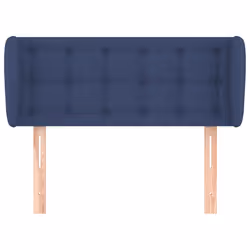 vidaXL Testiera ad Orecchio Blu 103x23x78/88cm in Tessuto - Vista aggiuntiva 3