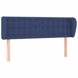 vidaXL Testiera ad Orecchio Blu 147x23x78/88cm in Tessuto - Vista aggiuntiva 2