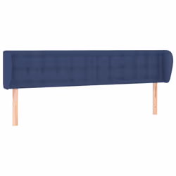 vidaXL Testiera ad Orecchio Blu 163x23x78/88cm in Tessuto - Vista aggiuntiva 2