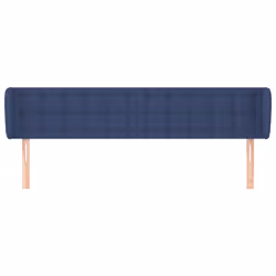 vidaXL Testiera ad Orecchio Blu 203x23x78/88cm in Tessuto - Vista aggiuntiva 3