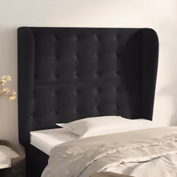 VidaXL 3117634 testiera e pedana Nero