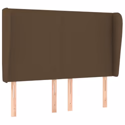 vidaXL Testiera ad Orecchio MarroneScuro147 x 23 x 118/128cm inTessuto - Vista aggiuntiva 2