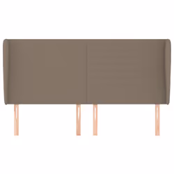 vidaXL Testiera ad Orecchio Tortora 203x23x118/128 cm in Tessuto - Vista aggiuntiva 3