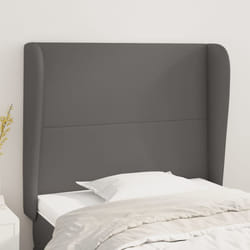 vidaXL Testiera ad Orecchio Grigia 83x23x118/128 cm in Similpelle
