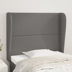 vidaXL Testiera ad Orecchio Grigio 103x23x118/128cm in Similpelle
