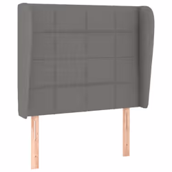 Testiera ad Orecchio Grigio Scuro 93x23x118/128 cm in Tessutocod mxl 73683 - Vista aggiuntiva 2