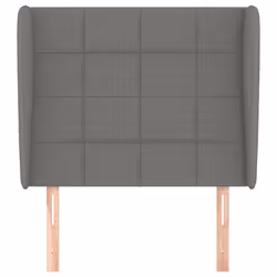 Testiera ad Orecchio Grigio Scuro 93x23x118/128 cm in Tessutocod mxl 73683 - Vista aggiuntiva 3
