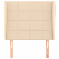 Testiera ad Orecchio Crema 93x23x118/128 cm in Tessutocod mxl 121587 - Vista aggiuntiva 3