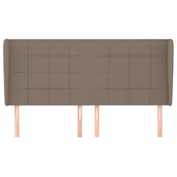 vidaXL Testiera ad Orecchio Tortora 163x23x118/128 cm in Tessuto - Vista aggiuntiva 3