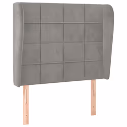 VidaXL 3117998, Grigio chiaro, Poliestere, Legno, 1030 mm, 118 cm, 128 cm, 230 mm