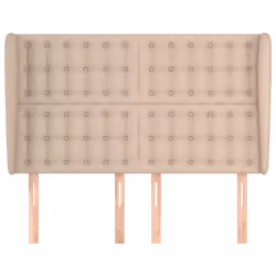 vidaXL Testiera ad Orecchio Cappuccino 147x23x118/128 cm in Similpelle - Vista aggiuntiva 3