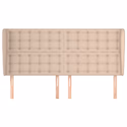 vidaXL Testiera ad Orecchio Cappuccino 163x23x118/128 cm in Similpelle - Vista aggiuntiva 3