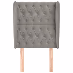 vidaXL Testiera ad Orecchio Grigio Chiaro 83x23x118/128 cm in Velluto - Vista aggiuntiva 3