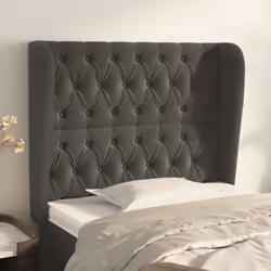 VidaXL 3118329 testiera e pedana Grigio scuro